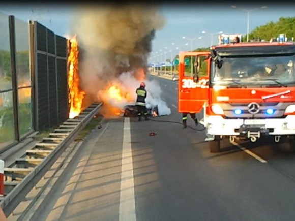 Aparece un Ferrari FF incinerado en Polonia