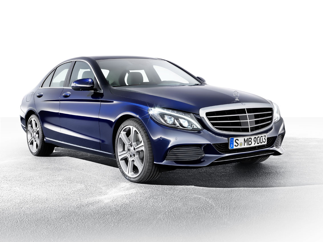 Mercedes-Benz C 300 BlueTEC HYBRID, Exclusive Line, Cavansitblau metallic, Leder ARTICOKristallgrau/Tiefseeblau, Zierelemente Holz Linde linestructure, (W205),2013