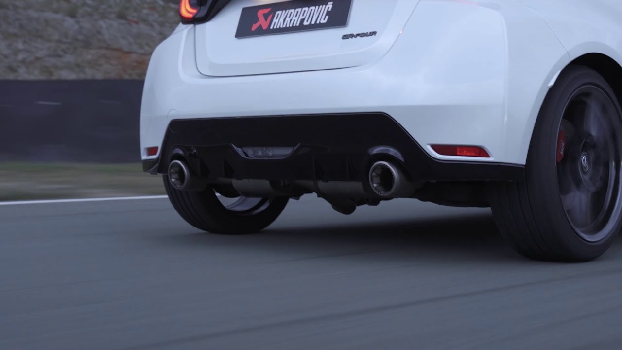 Toyota GR Yaris with an Akrapovič exhaust system